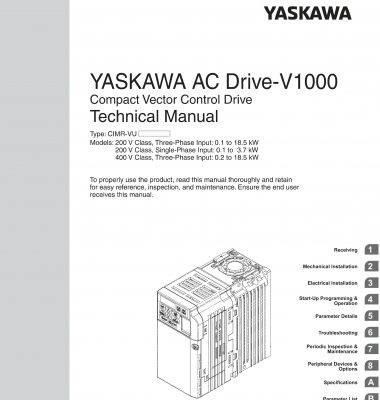 Yaskawa V1000 Manual