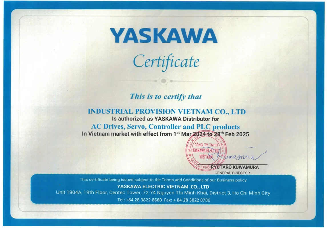 ĐẠI LÝ CẤP 1 YASKAWA